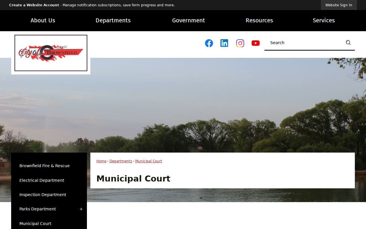 Terry County Brownfield court records municipal contact